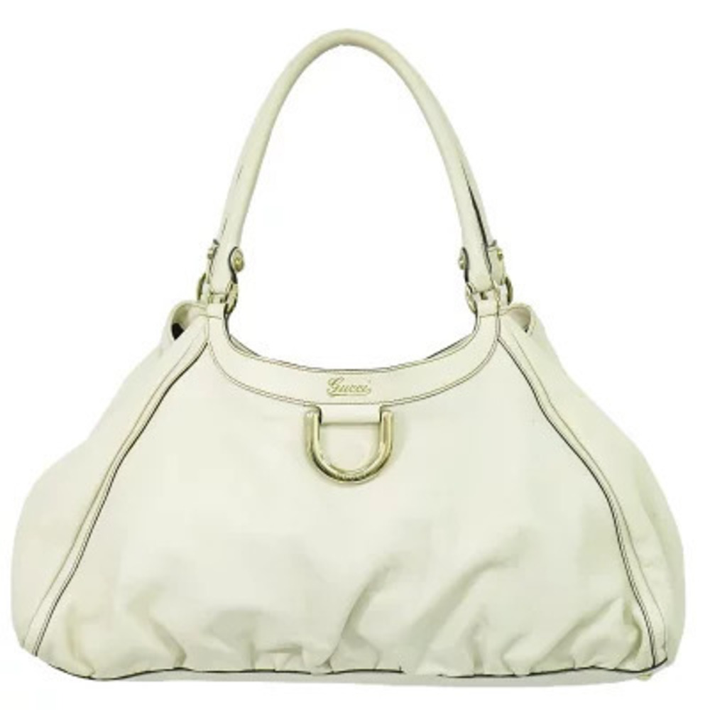 Gucci Abbey Tote Bag Leather White